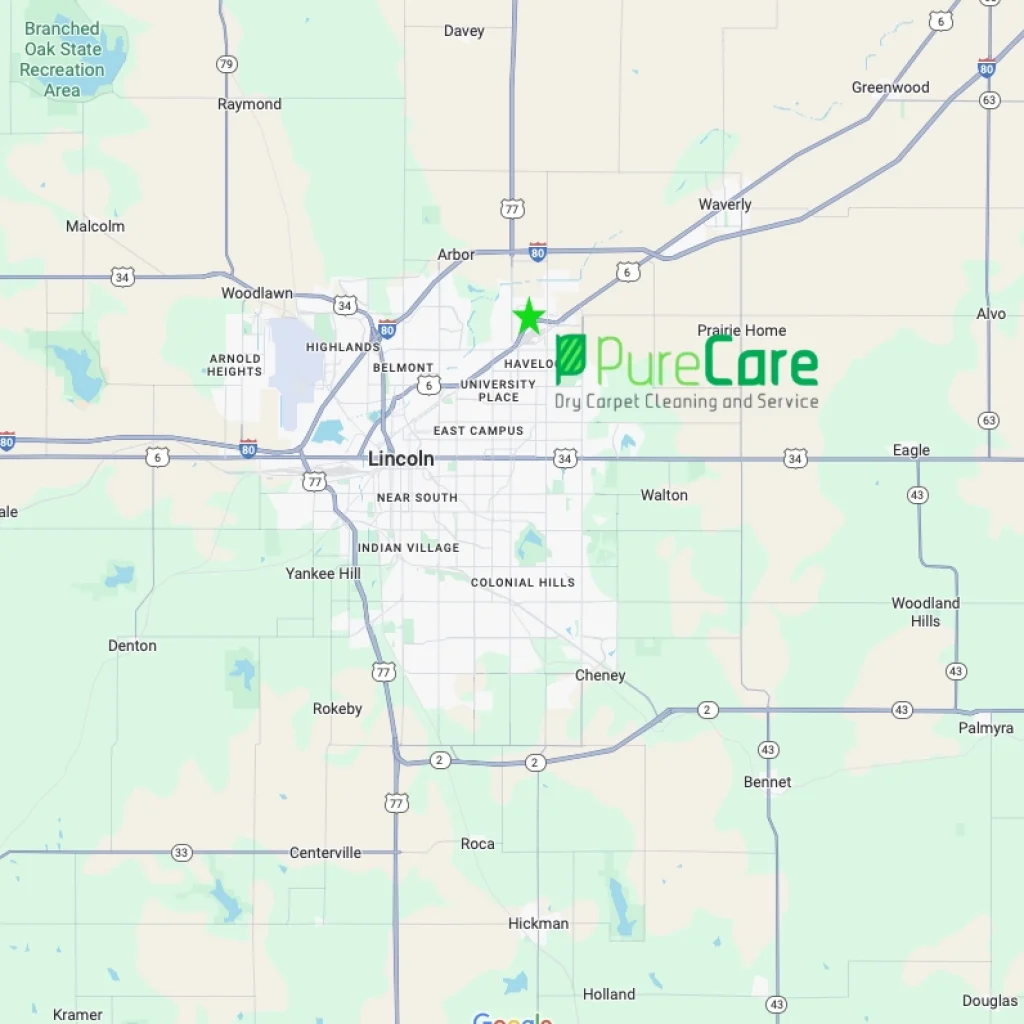 service map of Lincoln and surrounding areas