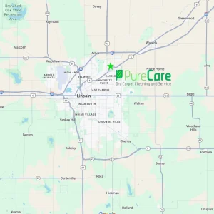 service map of Lincoln and surrounding areas